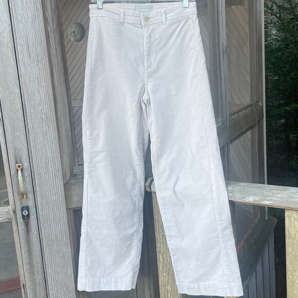 EVERLANE The Corduroy Wide-Leg Pant Cream  - Size 4 - Picture 3 of 15